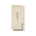 Kristina Dam Studio Serif Relief Wall Hanging Small, Off-White - Batten Home
