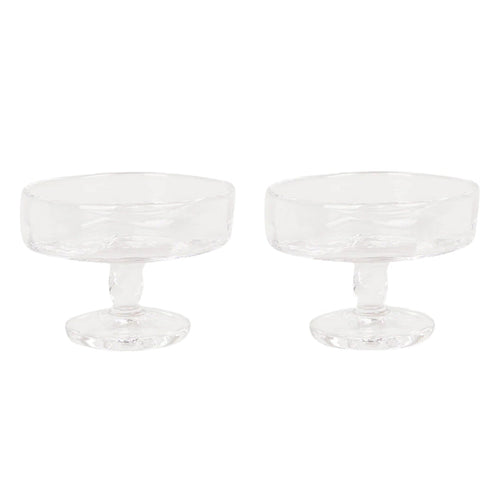0405 Stem Glass 3 - Clear - Wide - Set of 2