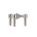STOFF Nagel Candle Holder, Brushed Chrome