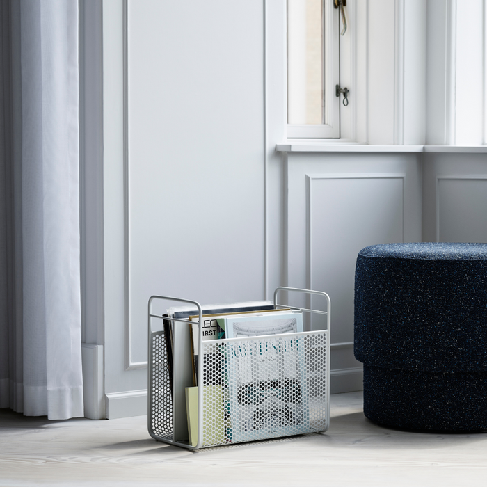The Analog Magazine Rack by Normann Copenhagen was designed by Simon Legald as a gorgeous yet simple way to display records, magazine or anything else you may be holding onto. It's simultaneously modern, nostalgic and a little industrial.