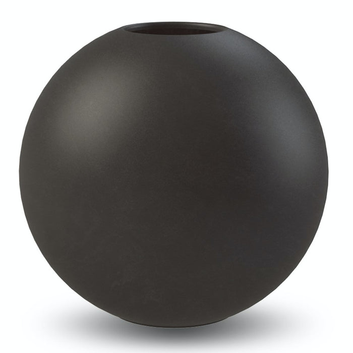 Ball Vase Black 20cm - Batten Home