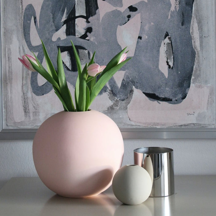 Ball Vase Sand 10cm - Batten Home