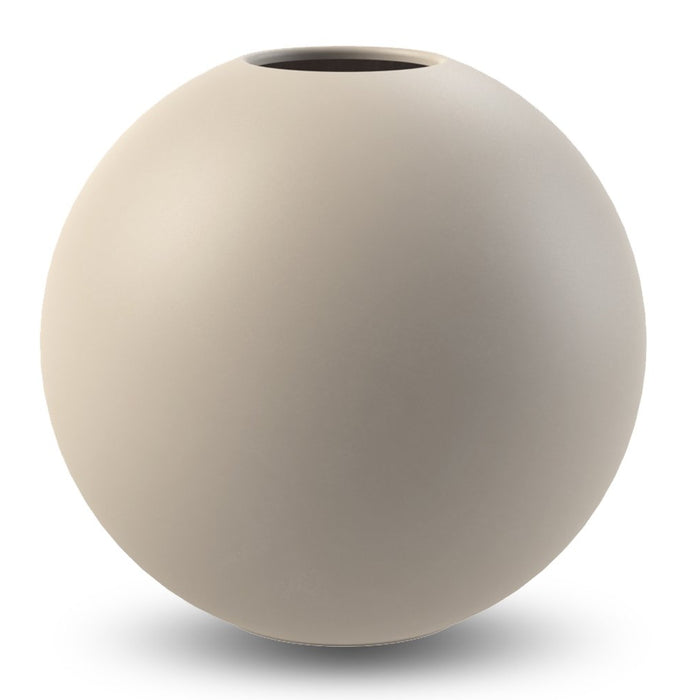 Ball Vase Sand 20cm - Batten Home