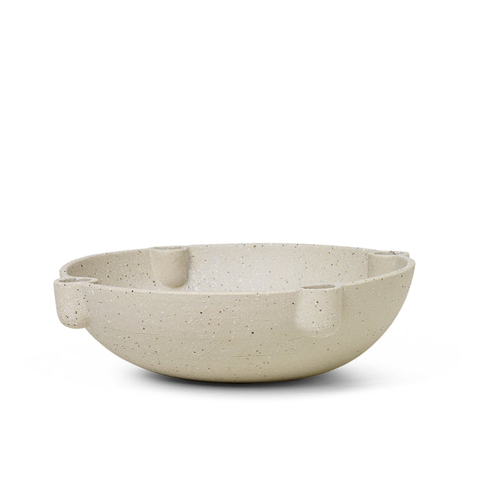 Bowl Candle Holder Ceramic Large - Batten Home