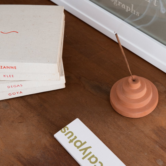Ceramic Meso Incense Holder - Terracotta - Batten Home