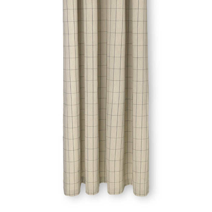 Ferm LivingChambray Shower Curtain Grid Sand - Batten Home