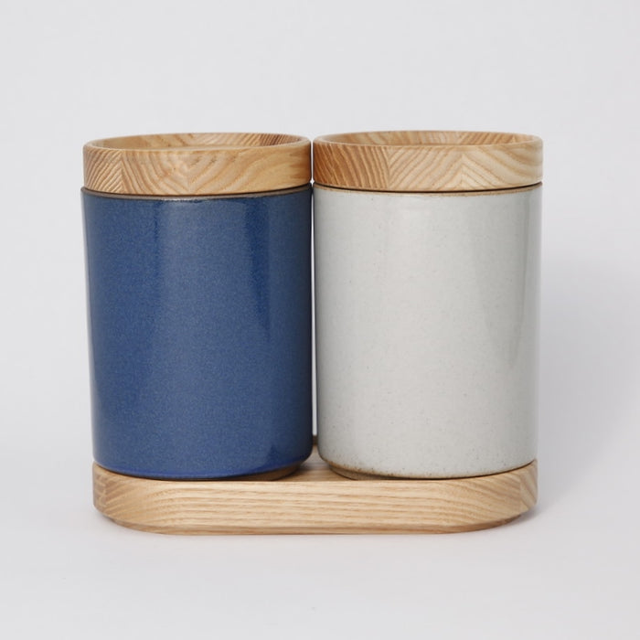 Hasami PorcelainContainer in Gloss Gray - Batten Home