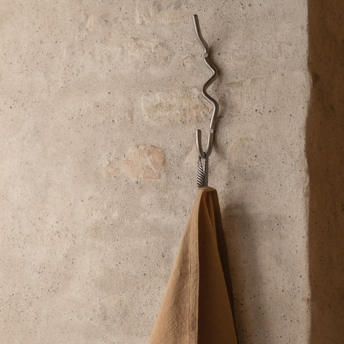 Ferm Living Curvature Hook - Stainless Steel - Batten Home