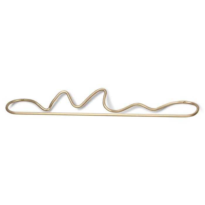 Curvature Towel Hanger - Brass - Batten Home