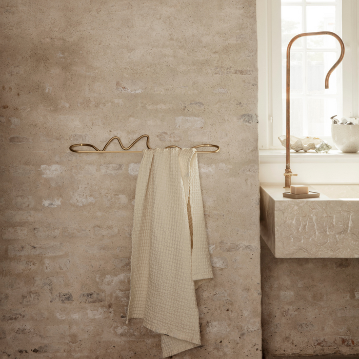 Curvature Towel Hanger - Brass - Batten Home