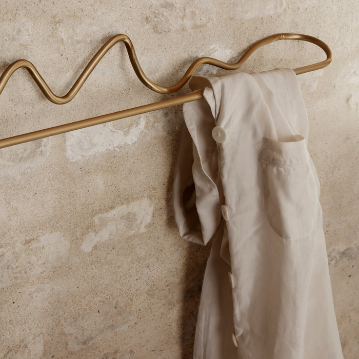 Curvature Towel Hanger - Brass - Batten Home