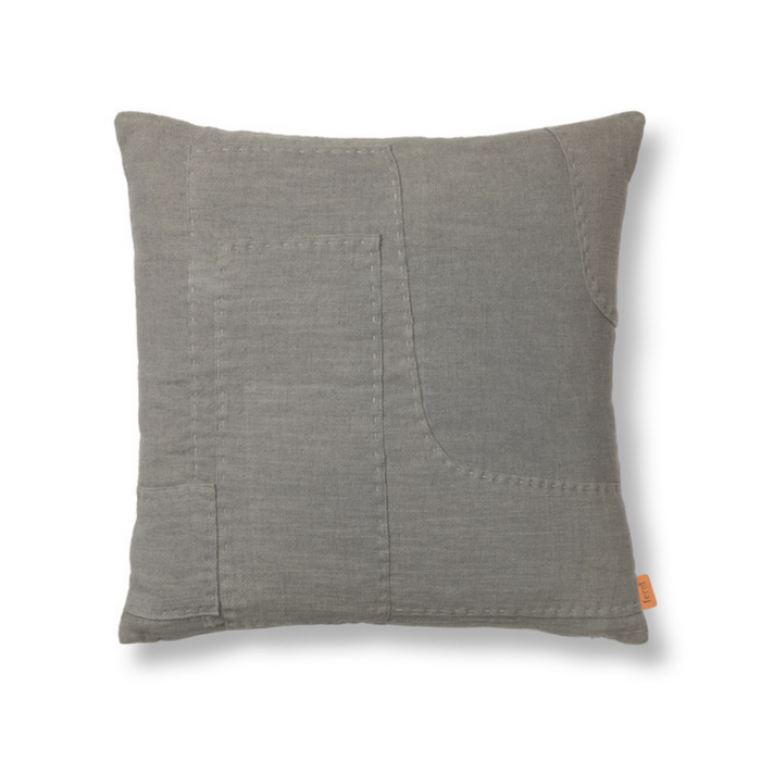 Darn Cushion - Blue Grey