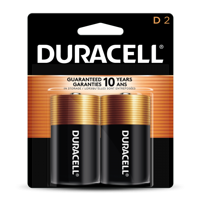 Duracell Coppertop D Alkaline Batteries
