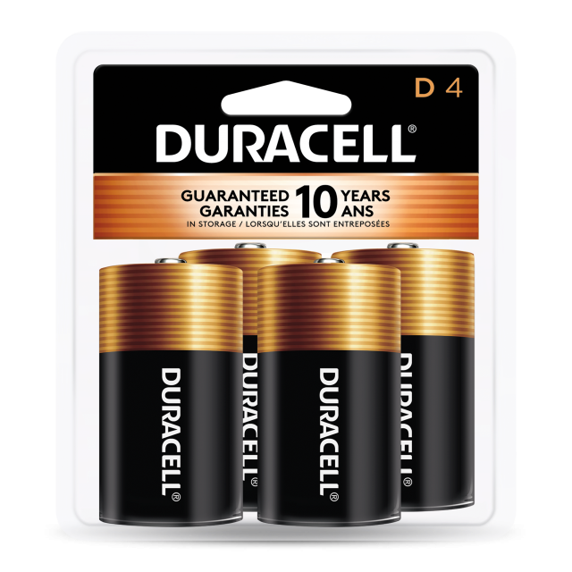 Duracell Coppertop D Alkaline Batteries