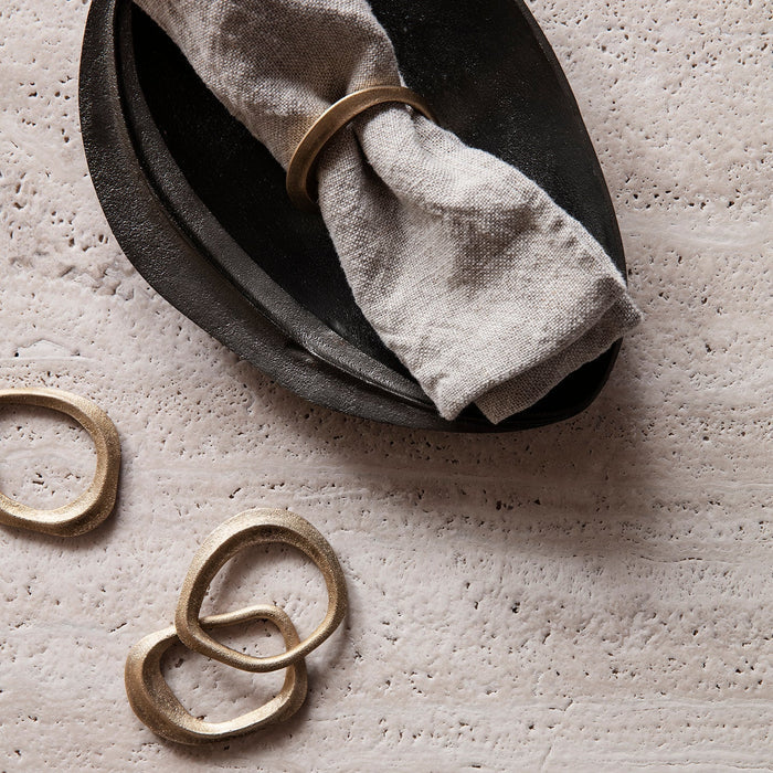 Flow Napkin Rings - Set of 4