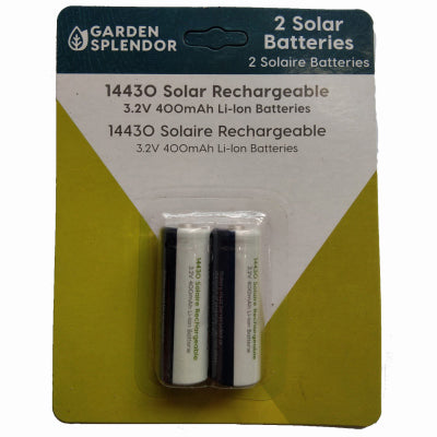 Garden Splendor Solar Rechargeable Batteries