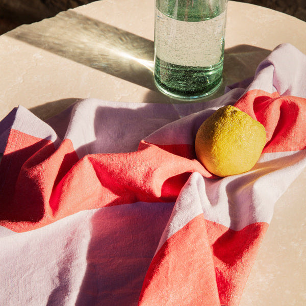 Hale Tea Towel Red | Lilac - Batten Home