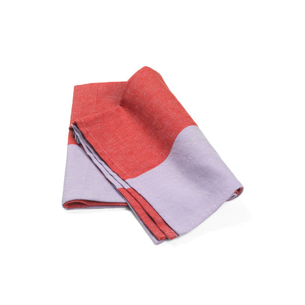 Hale Tea Towel Red | Lilac - Batten Home