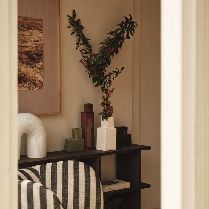 Koa Vase - H40 - Red Brown