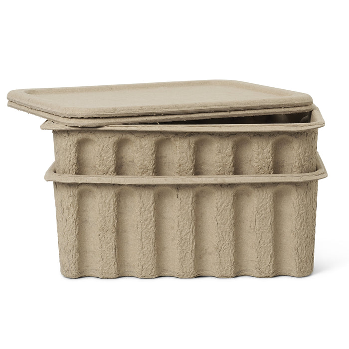 Ferm LivingLarge Paper Pulp Boxes |Set of 2 - Batten Home