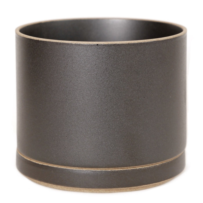 Hasami PorcelainLarge Planter and Saucer Set in Black - Batten Home