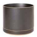 Hasami PorcelainLarge Planter and Saucer Set in Black - Batten Home