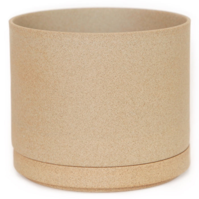 Hasami PorcelainLarge Planter and Saucer Set in Natural - Batten Home