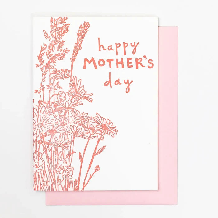 Happy Mother's Day - Pink Wildflowers
