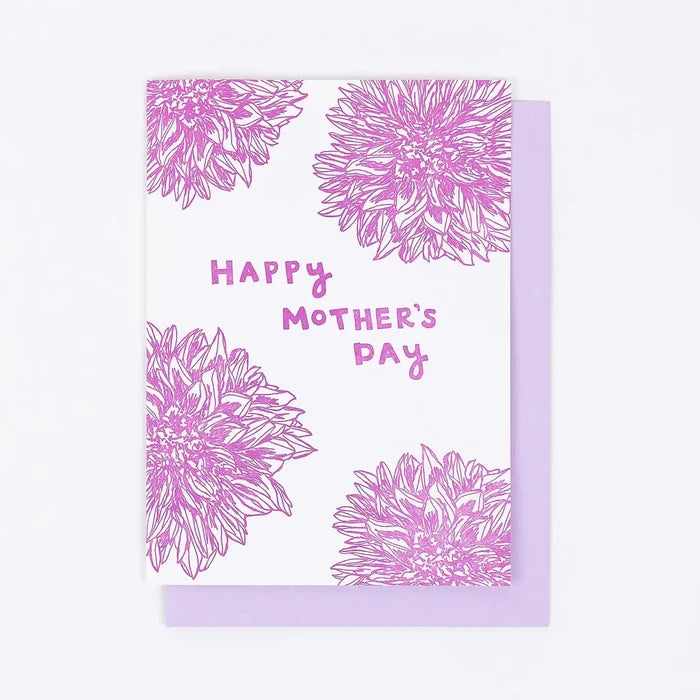 Happy Mother's Day - Purple Dahlia