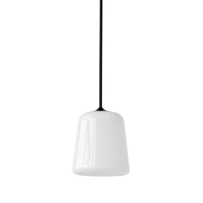 White Opal Glass/Black