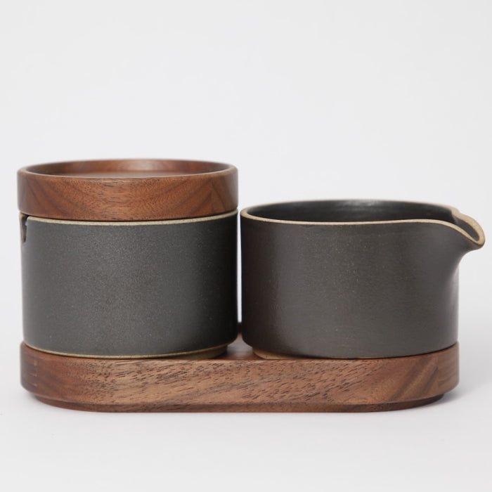 Hasami PorcelainMilk Creamer in Black - Batten Home