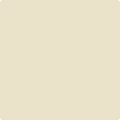Benjamin Moore Color OC-100 Palace White wet, dry color sample.