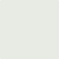 Benjamin Moore Color OC-54 White Wisp wet, dry color sample.