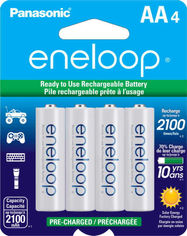 Panasonic Eneloop Ni-MH Rechargeable Batteries
