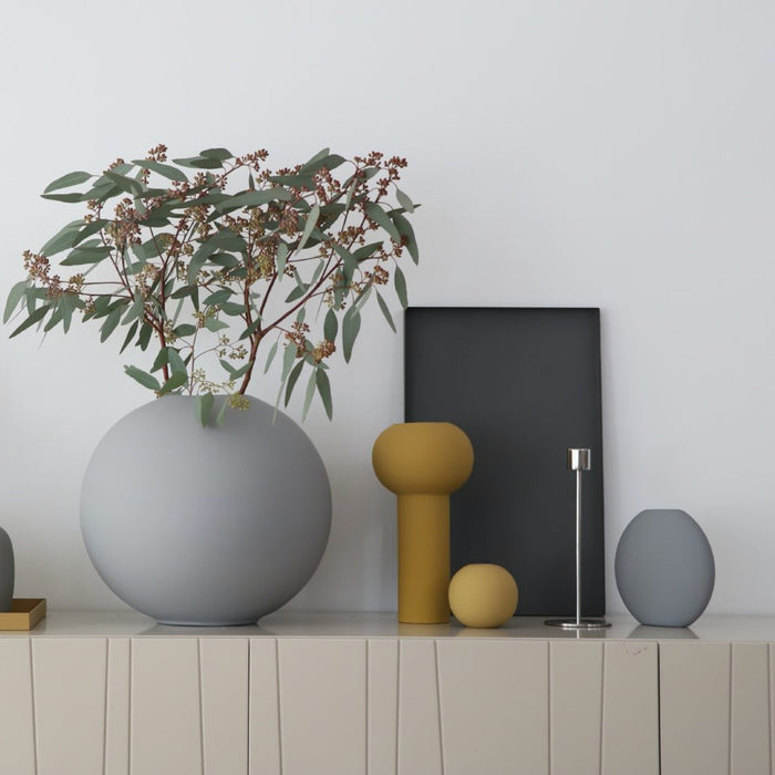 Pastille Vase Grey 15cm - Batten Home