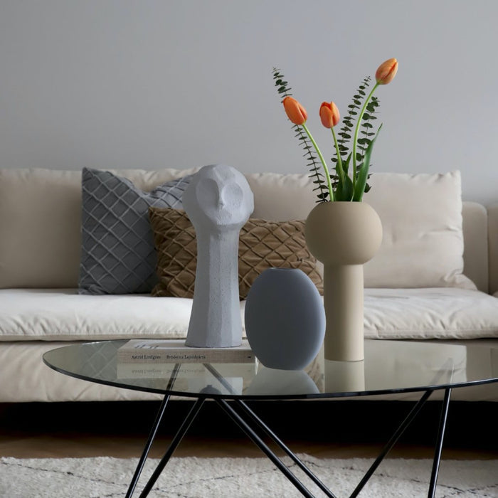 Pastille Vase Grey 20cm - Batten Home