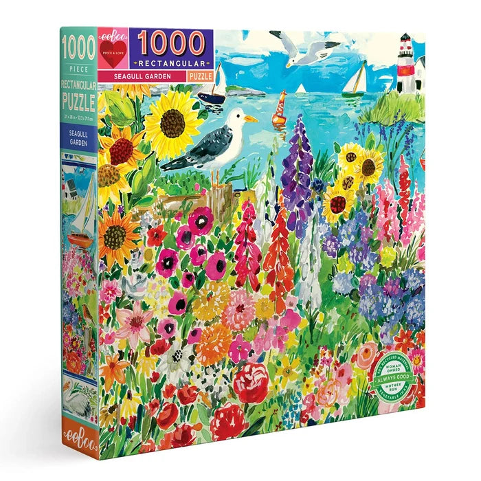Seagull Garden 1000 Piece Rectangular Puzzle