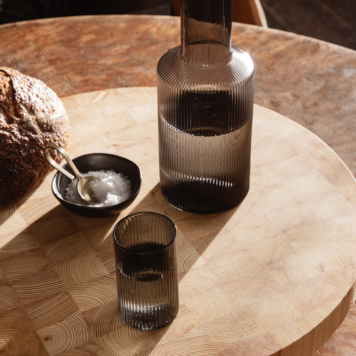 Ripple Carafe in Smoked Grey - Batten Home