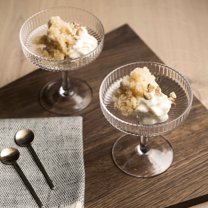 Ferm LivingRipple Champagne Glasses - Batten Home