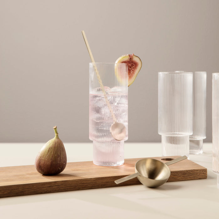 Ferm LivingRipple Long Drink Glass Set - Batten Home