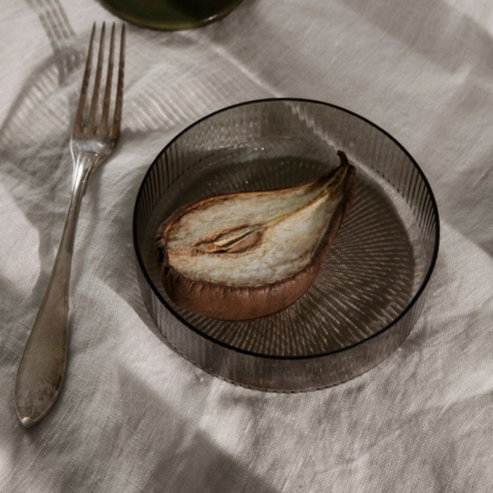 Ripple Serving Bowls Set - Smoke Grey - Batten Home
