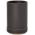 Hasami PorcelainSmall Planter and Saucer Set in Black - Batten Home