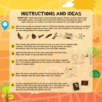 Solar Print Kit - Outdoor Discovery - Sow True Seed