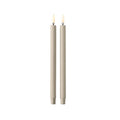 STOFF LED Taper Candle by Uyuni Lighting, Sand, Set of 2 - Batten Home