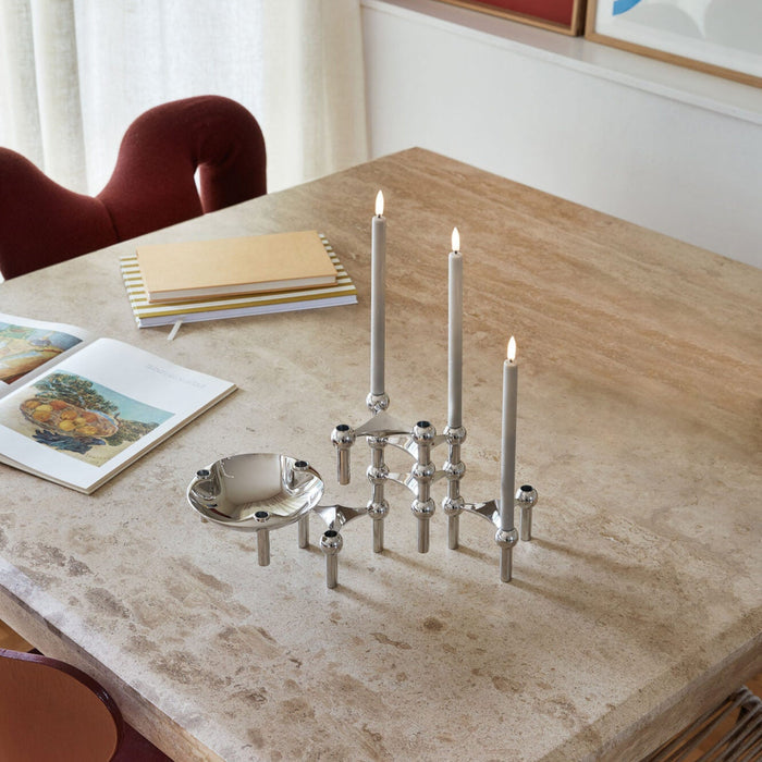 STOFF LED Taper Candle by Uyuni Lighting, Sand, Set of 2 - Batten Home