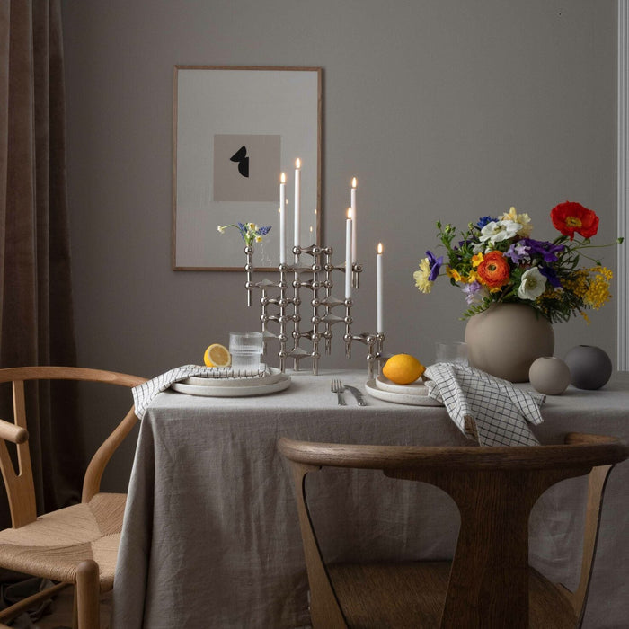STOFF LED Taper Candle by Uyuni Lighting, White, Set of 2 - Batten Home