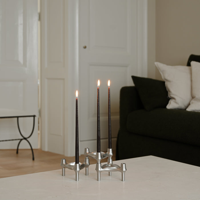 STOFF Nagel BMF Candle Holder, Brushed Chrome