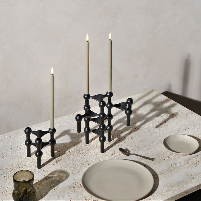 STOFF Nagel Candle Holder, Black - Batten Home