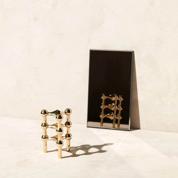 STOFF Nagel Candle Holder, Solid Brass, Set of 3