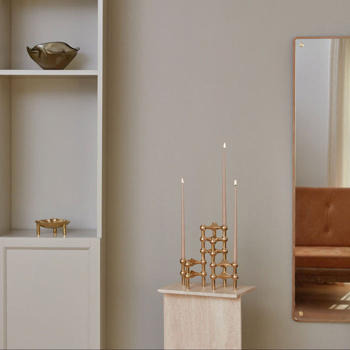 STOFF Nagel Candle Holder, Solid Brass